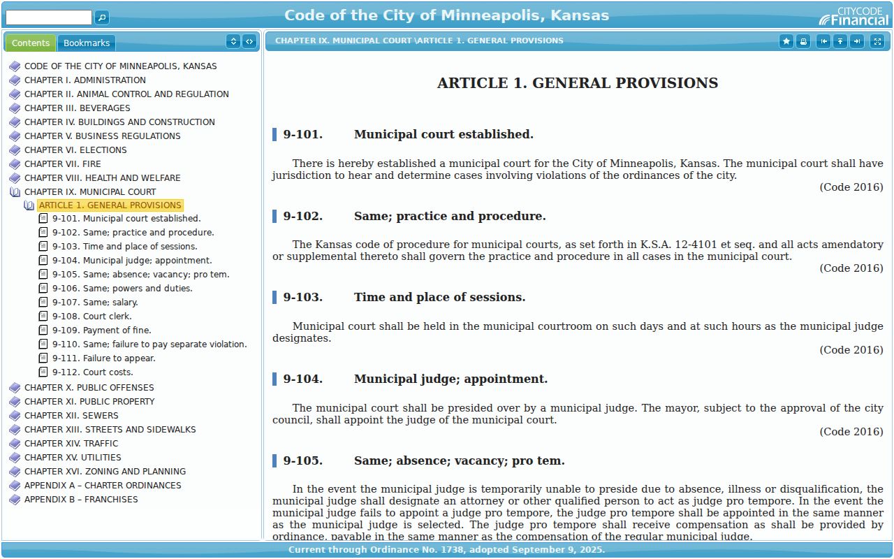 Minneapolis court docket municipal court code provisions