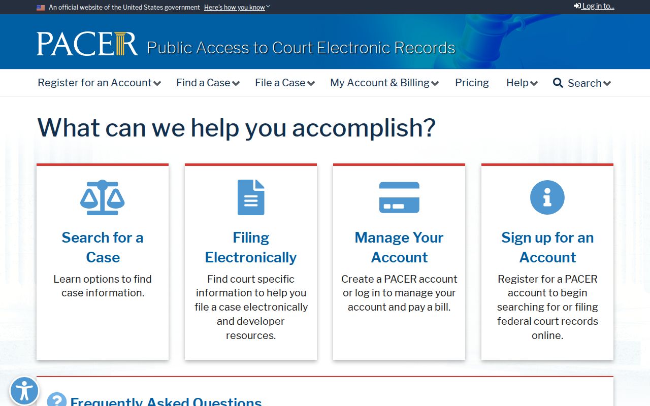 Ottawa County civil docket federal PACER search route